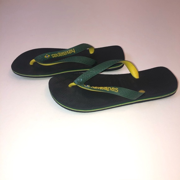 Havaianas Green yellow Flip Flop Kids Sandal - Picture 6 of 13